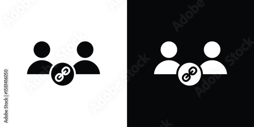 Affiliate link icon Vector clipArt Illustrations in flat style