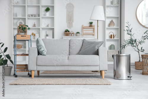 Interior of light living ro...