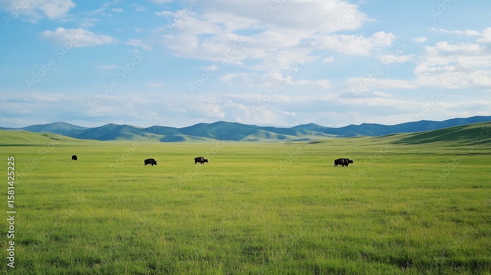 Obraz premium cows in the field