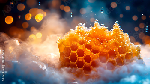 Wallpaper Mural Glowing Honeycomb Ice Cream Torontodigital.ca