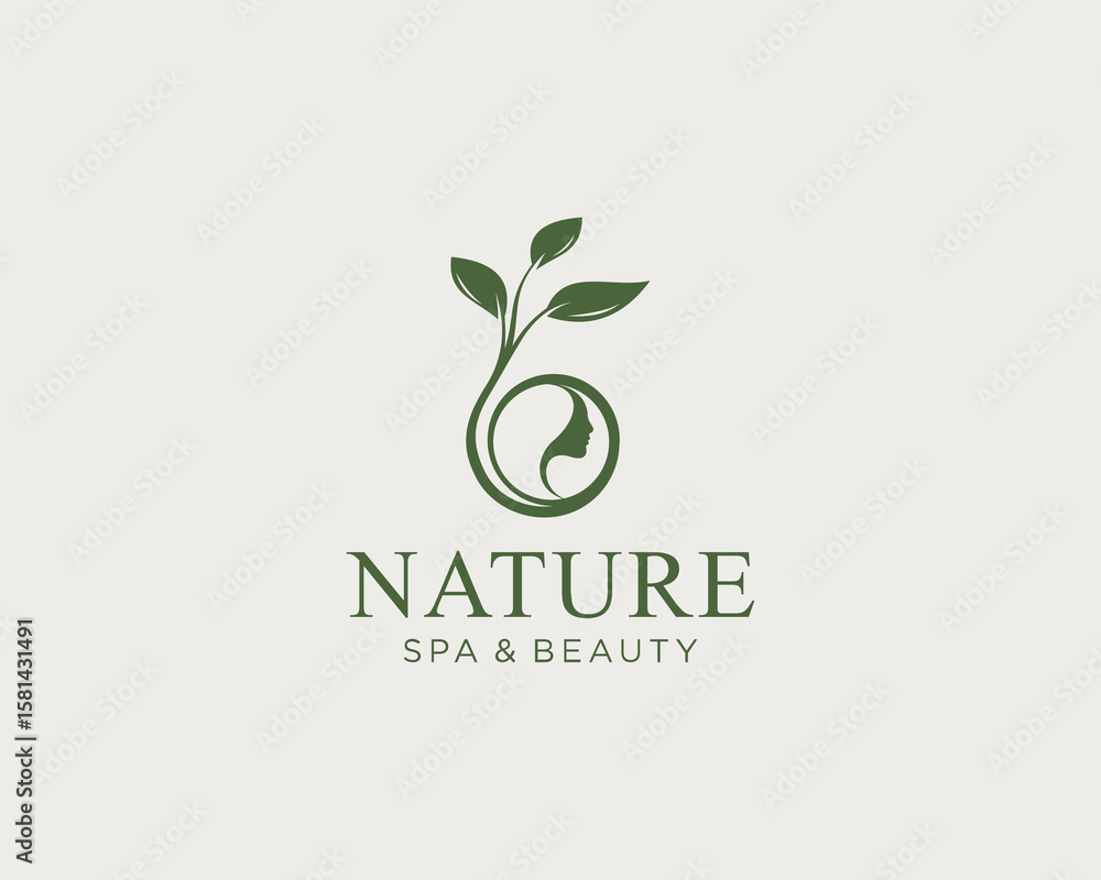 Nature spa & beauty logo Nature spa & beauty logo
