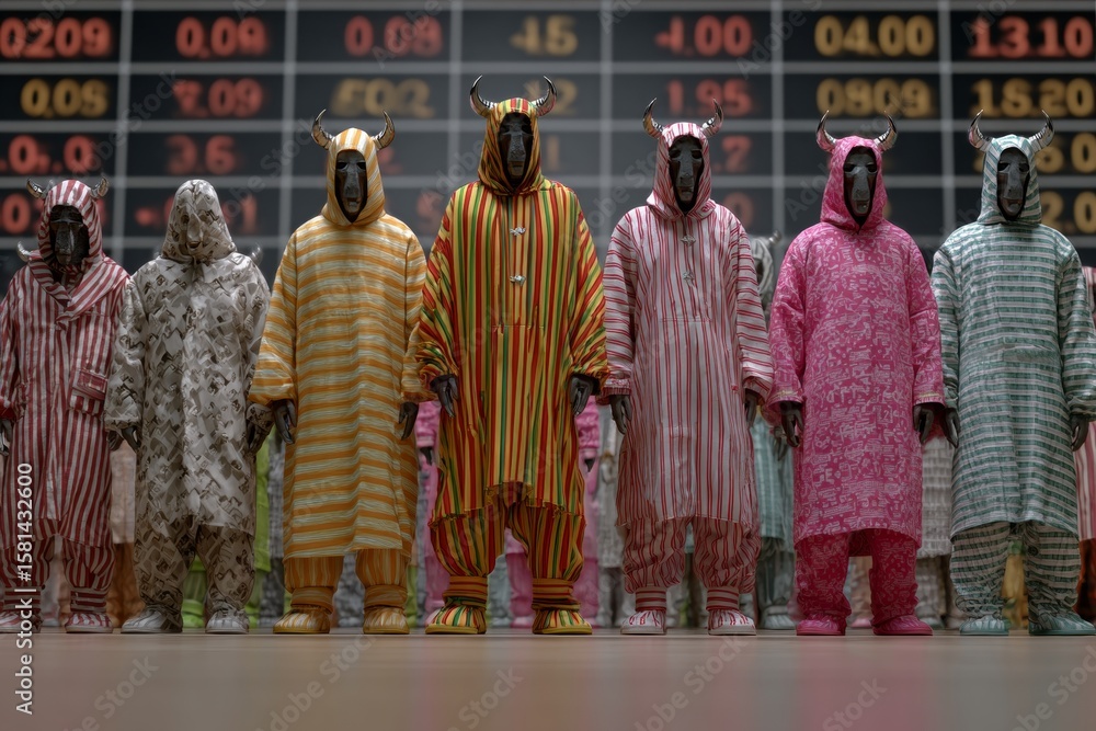 Naklejka premium Digital financial collaboration: a new era for investors. Personal finance growth. Understanding diy investing: a guide to financial empowerment. Finfluencer impact. Holographic data.