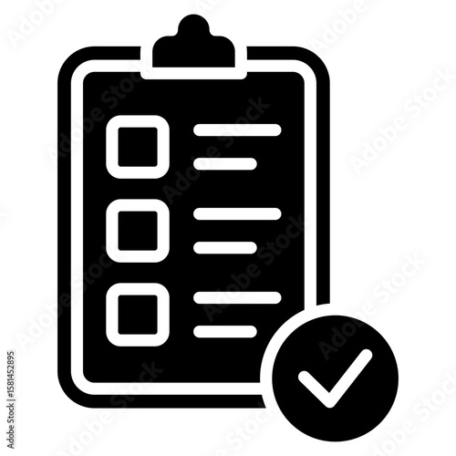 Task Board Icon Element For Design