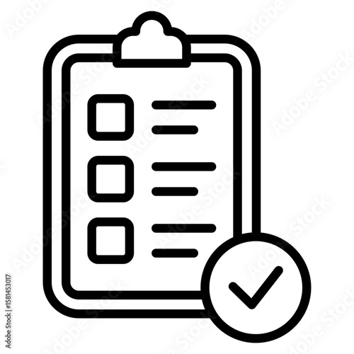 Task Board Icon Element For Design