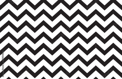 Black and white zigzag pattern seamless background suitable for various creative applications