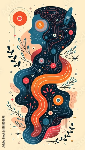 vector illustration of an abstract background