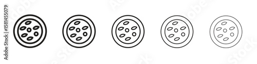 Thalassaemia icon simple editable stroke series pack. eps10