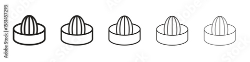 Hand Juicer icon simple editable stroke series pack. eps10