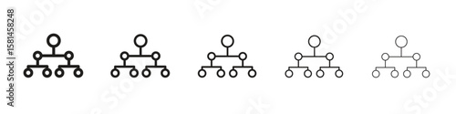 classification icon simple editable stroke series pack. eps10