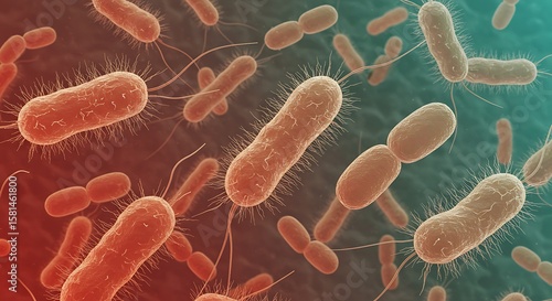3D rendering Bacteria