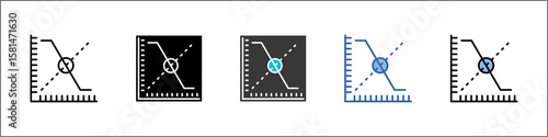 Break Even Point Icon Pack Multistyle Illustration