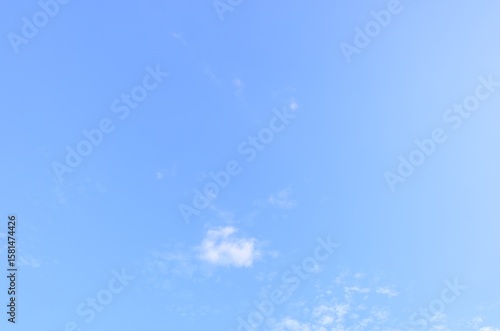 Blue sky with few clouds