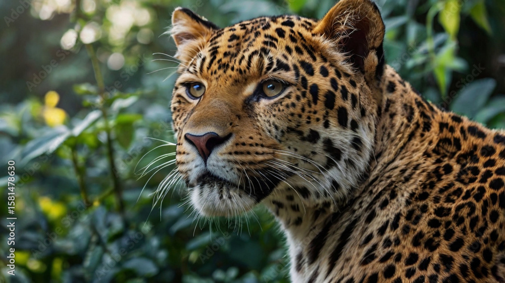 Fototapeta premium portrait of a leopard