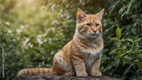 cat in the garden