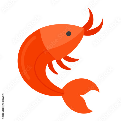 Realistic 3D Seafood Icons on White Background