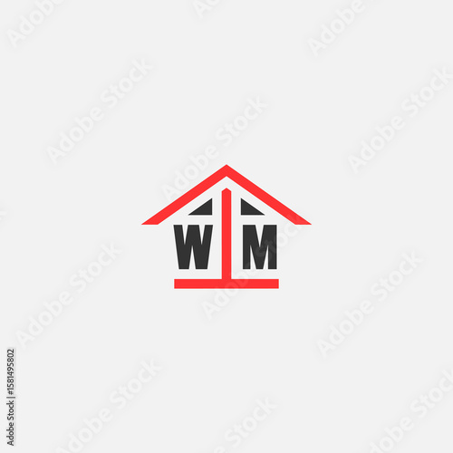 Free Download Initials Vektor Stok Home Logo Real Estate Logo - GFXLoad