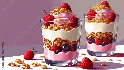yogurt with berries