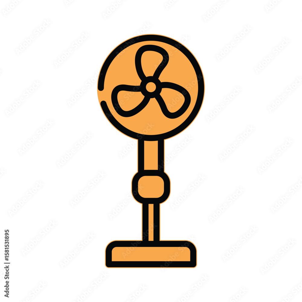 Obraz premium Stand Fan icon design template