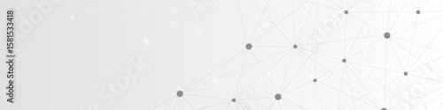 Abstract network plexus futuristic design template for science and technology presentation