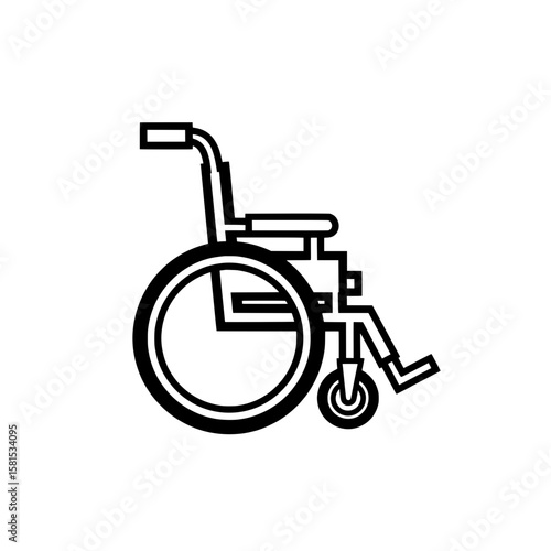 Wheelchair with large and small wheels for mobility assistance