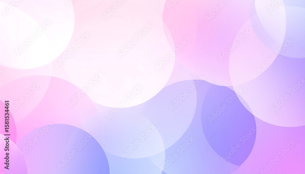 Obraz premium Delicate, pastel, abstract circles
