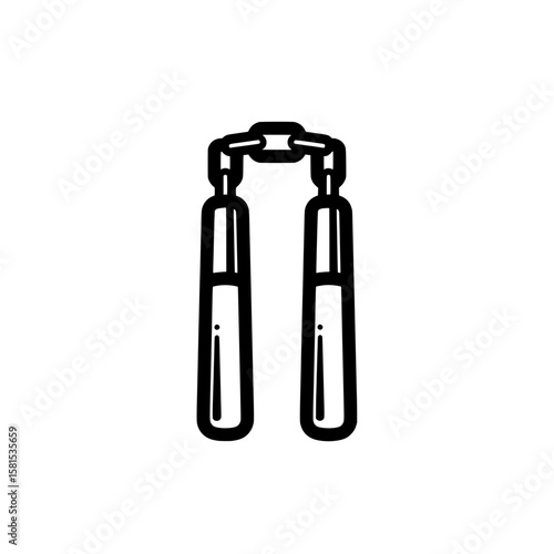 Climbing harness outline on black background for safety equipment