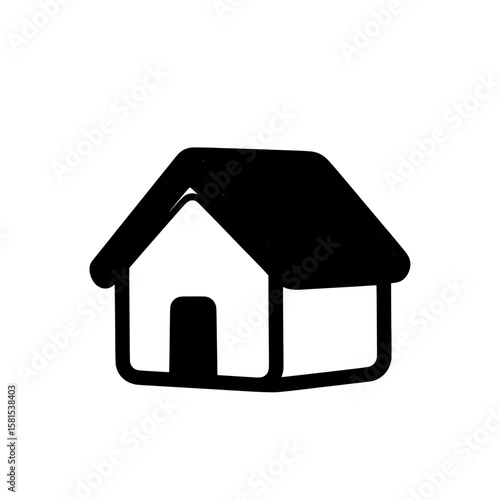 Simple house icon for web and mobile applications