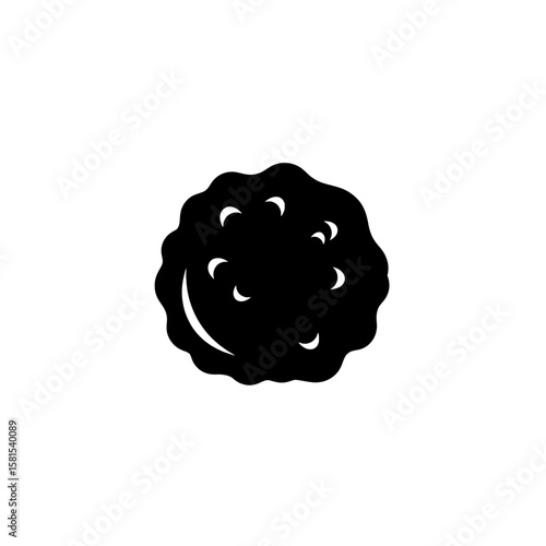 seamless pattern of cookies with chocolate chips