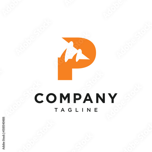 Free Download Letter P Drill Logo Icon Vector - GFXLoad