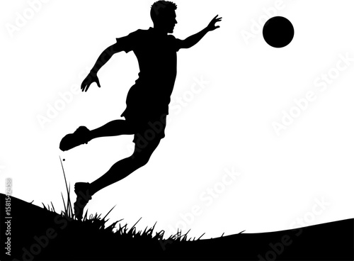 football player silhouette vector, silhouette, sport, vector, runner, running, jump, run, woman, black, sports, athlete, illustration, dance, fitness, people, person, art, body, soccer, action, compet
