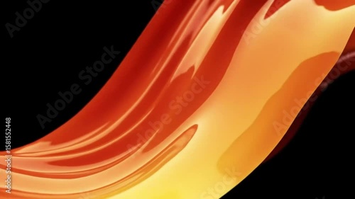 Orange liquid splash