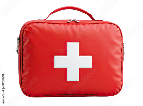 Wallpaper Mural Essential First Aid Kit Red Bag with White Cross for Medical Emergencies and Safety Preparedness Torontodigital.ca