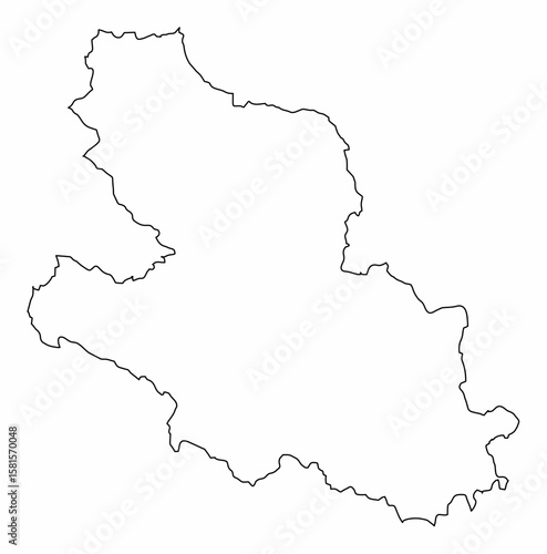 L Aquila province outline map