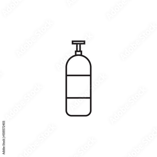 oxygen tank icon illustration element design