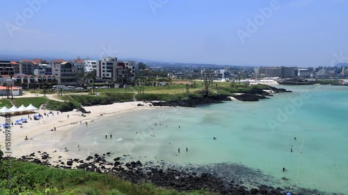Wallpaper Mural Swimmers and Sunbathers at Hamdeok Seoubong Beach Torontodigital.ca