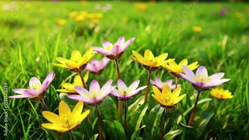 Wildflowers Blooming in Spring Field – Cinematic Time-lapse Nature Footage
