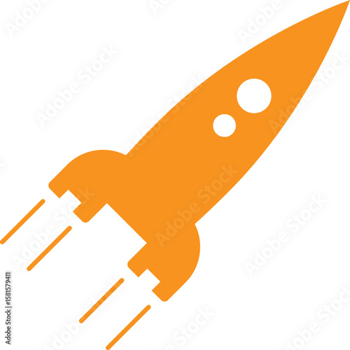 vector illustration of a rocket