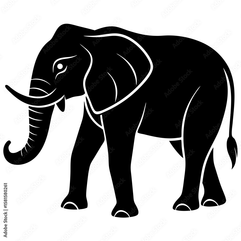 Fototapeta premium elephant vector illustration