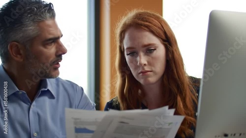 business people working together in office