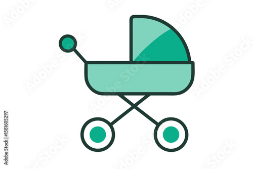 baby stroller organizer on white background
