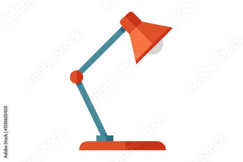 desk lamp on white background