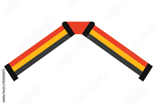 Resistance Bands for Fitness and Physical Therapy on White Background