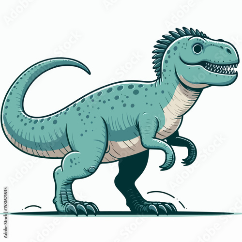 allosaurus vector illustration