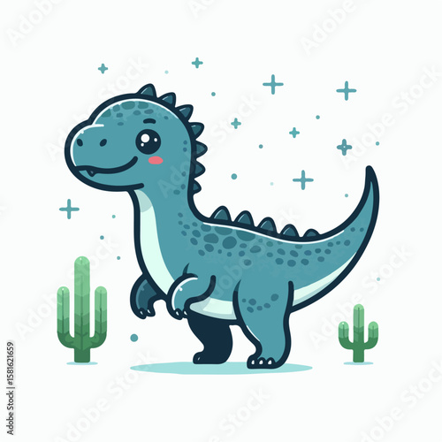 allosaurus vector illustration