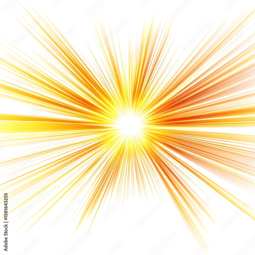 vector light burst effect with radial glow, bright yellow and orange on clean white background
vector light burst effect with radial glow, bright yellow and orange on clean white background
