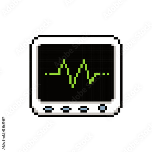 monitor vital sign pixel art