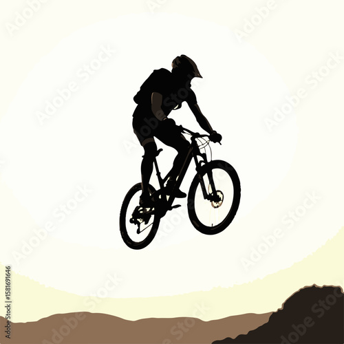 "BMX Freestyle Backflip Silhouette"