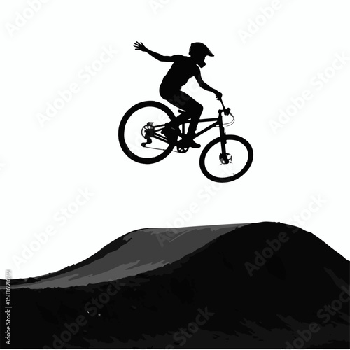 "BMX Freestyle Backflip Silhouette"