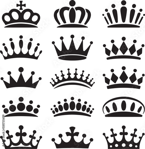 Royal crowns regal symbols of authority and power monarchy