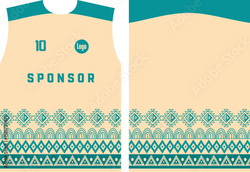 a sports team jersey demo template for Player